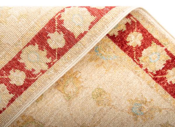 Tapis de couloir Kaizar LXXIX Beige - Laine - 60 x 1 x 368 cm