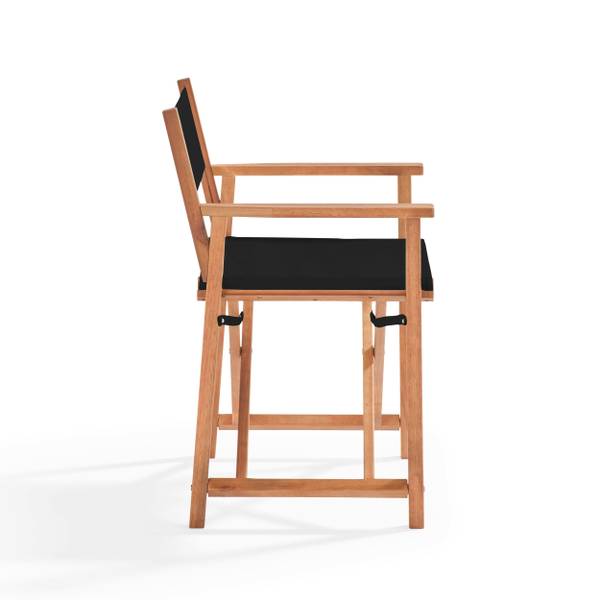 2er-Set Klappstühle Mostra Schwarz - Massivholz - 59 x 85 x 54 cm