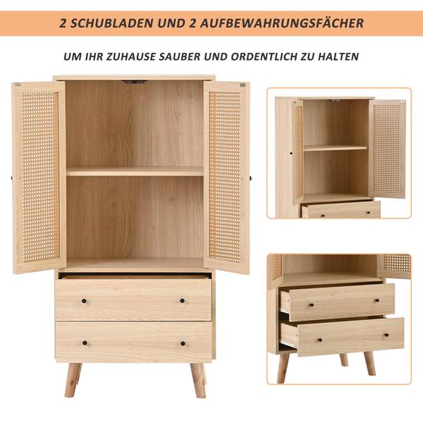 Highboard O3139 Braun - Holzwerkstoff - 60 x 120 x 40 cm