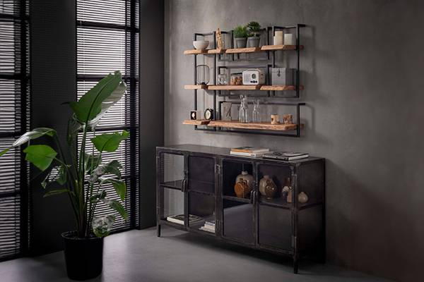 Wandregal ERGEA  Braun - Massivholz - 30 x 65 x 25 cm