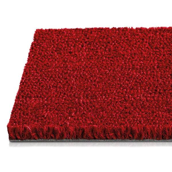 Fußmatte Kokos 24 mm Rot - 100 x 100 cm