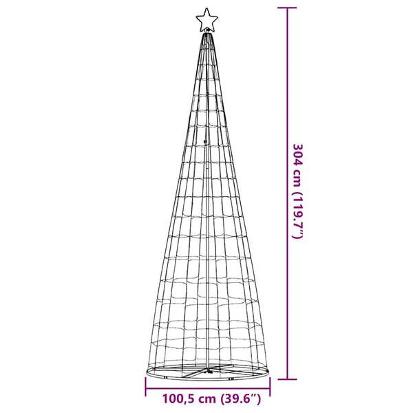 LED Weihnachtsbaum 3042850 100 x 304 x 100 cm