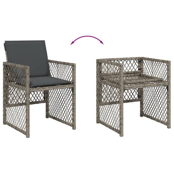 Garten Essgruppe 3033273-2 (7-teilig) Grau