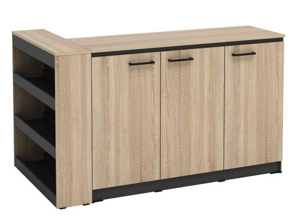 Kücheninsel NUSICE Schwarz