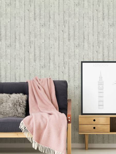 Vliestapete Elements 2 Betonoptik Grau - Fleece - 53 x 1005 x 1 cm