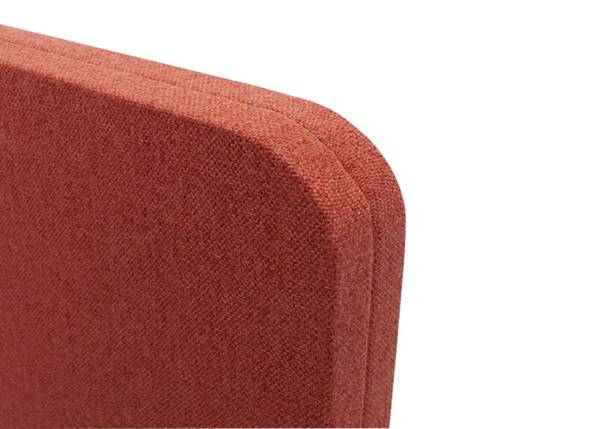 Akustik-Tischtrennwand G75 Rotbraun