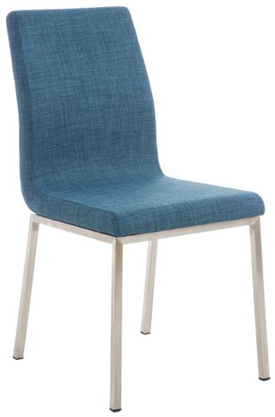 Eetkamerstoelen Colmar set van 2 blauw - textiel - 40 x 88 x 50 cm