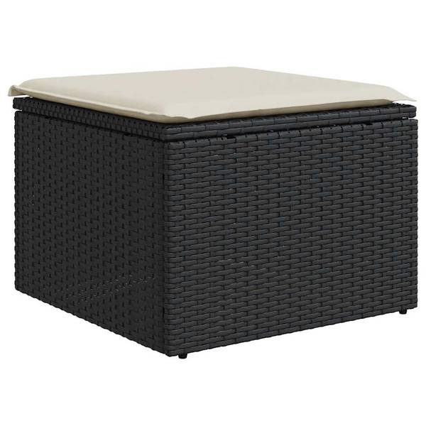 Garten-Lounge-Set 3037161-2 (9-teilig) Schwarz - Creme