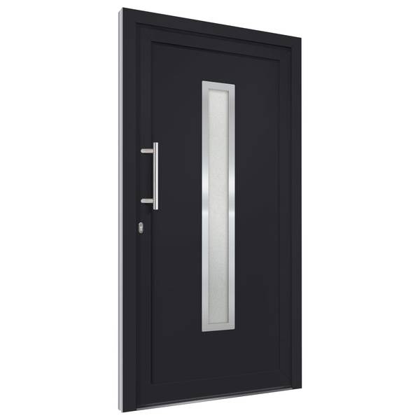 Porte 299909-2 Gris - Blanc - PVC - 98 x 200 x 1 cm