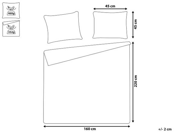Gartenset ALAMUT 3-tlg 160 x 220 cm