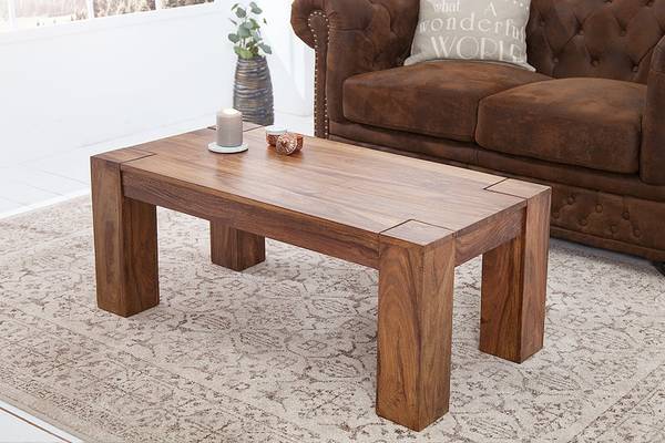 Couchtisch MAKASSAR Braun - Sheesham - 100 x 40 x 50 cm