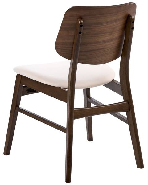 Stuhl MAYER 2-tlg Braun - Weiß - Textil - 50 x 80 x 59 cm