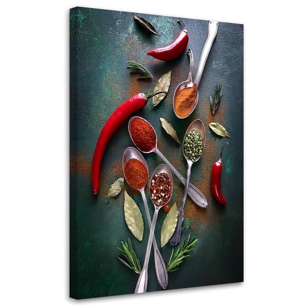 Wandbild Gewürze 70 x 100 cm