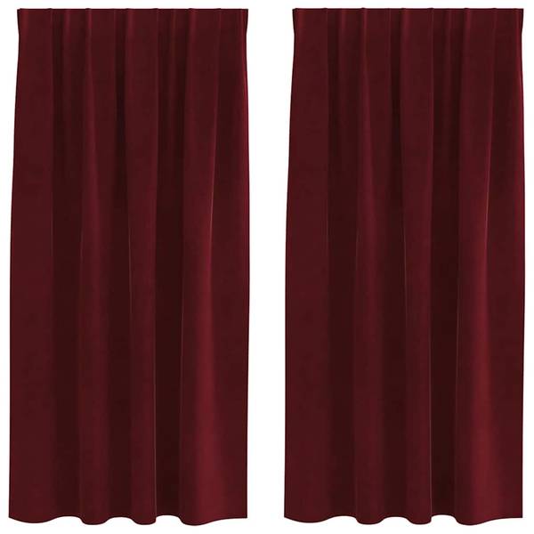 Vorhänge 3044472-8 2er Set Brun rouge - Largeur : 175 cm