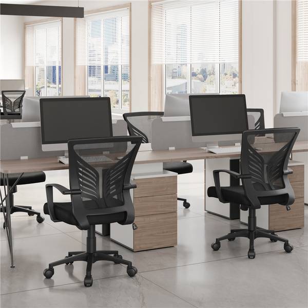 Bürostuhl ARD43 2er Set Schwarz - Kunststoff - 59 x 102 x 59 cm