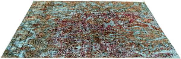 Tapis Vintage Royal XXV Bleu - Laine - 201 x 1 x 226 cm