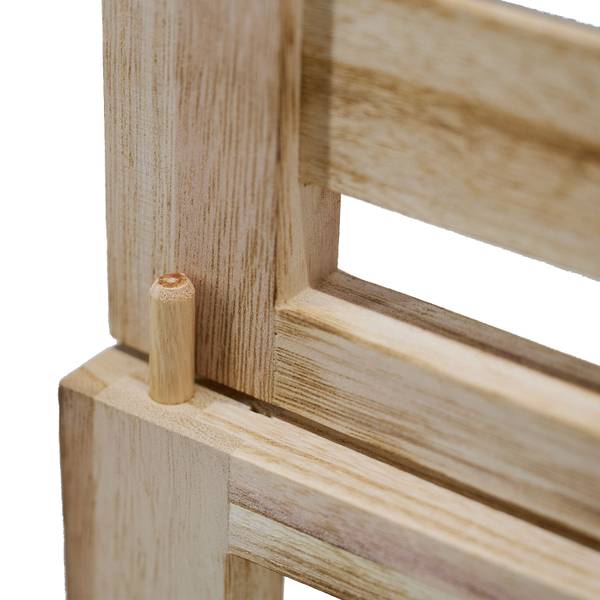Paravent 2903 3-teilig Braun - Holz teilmassiv - 120 x 170 x 2 cm