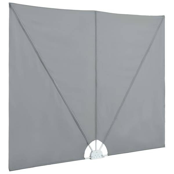 Faltbarer Terrassen-Seitenfächer 296075 Grau - Polyester - 150 x 1 x 300 cm