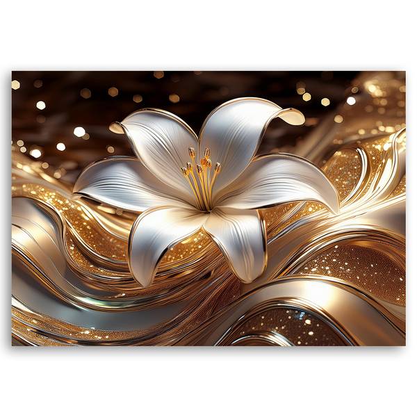 Wandbild lilienblume 120 x 80 cm