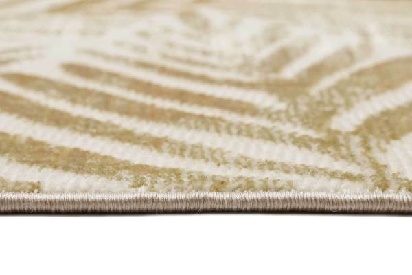 Kurzflorteppich Victoria Gold - Polyester - 80 x 2 x 150 cm