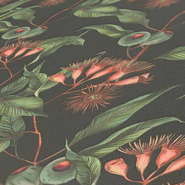 Vliestapete 394301-GU Schwarz - Kunststoff - 53 x 1 x 1005 cm