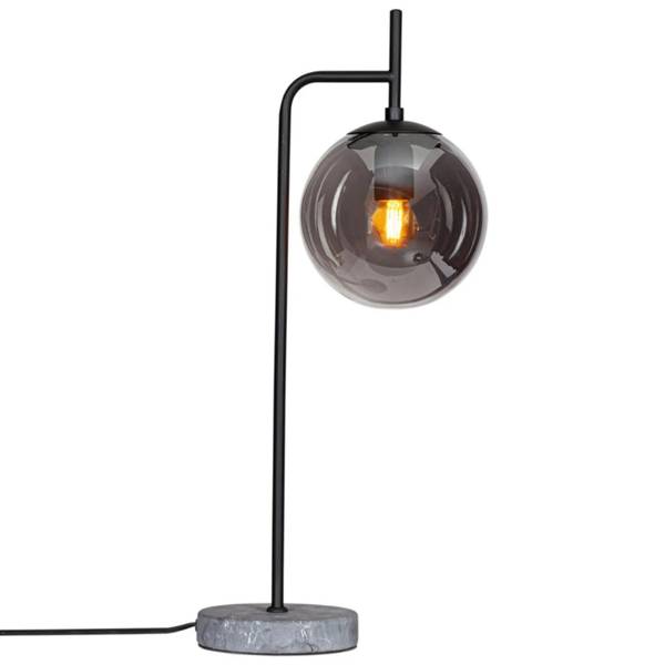 Klassisch / Rustikale Tischlampe Boyle Schwarz - Stahl - 18 x 60 x 18 cm