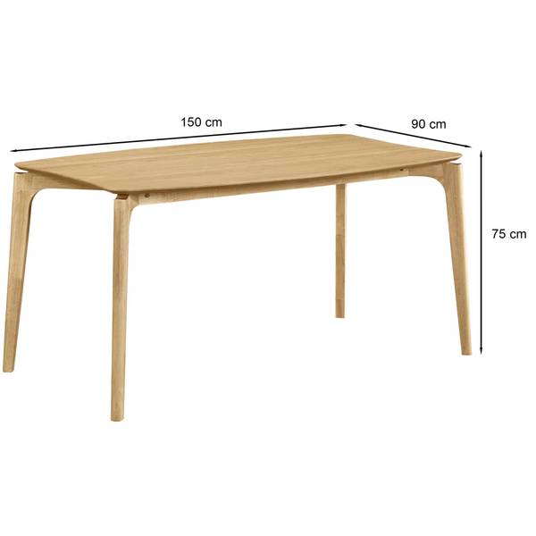 Eettafel SPEATIC bruin - plaatmateriaal op houtbasis - 150 x 75 x 90 cm