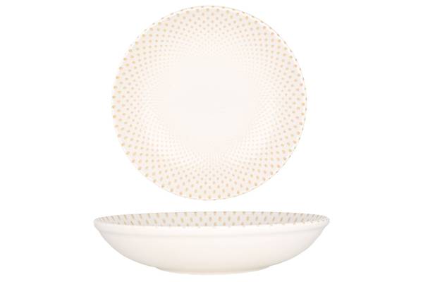 Geschirrset Punto - 24 teilig Porzellan - Höhe: 2 cm