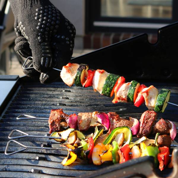 Grillspieße 14096 (12er-Set) Silber - Metall - 1 x 3 x 30 cm
