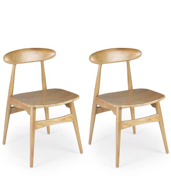 Holzstuhl Bufalo (2er-Set) Braun - Massivholz - 46 x 80 x 50 cm