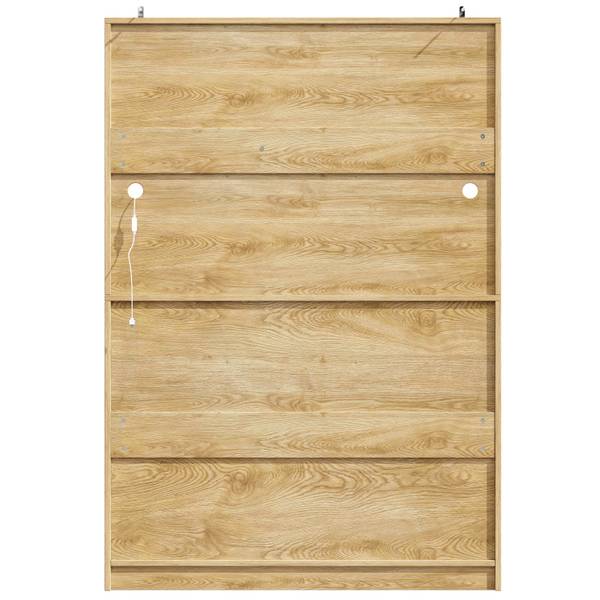 Küchenschrank Thetis Ⅰ Braun - Holzwerkstoff - Metall - 40 x 180 x 120 cm