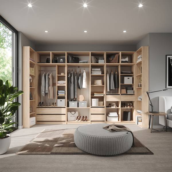 Kleiderschrank Elmo 61339 3er Set Eiche Sonoma Dekor