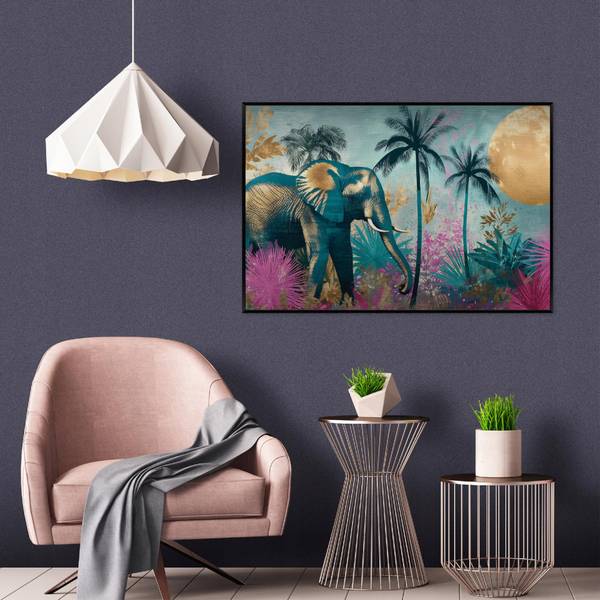 Bilder mit Rahmen Elefant ADS16378 150 x 100 cm