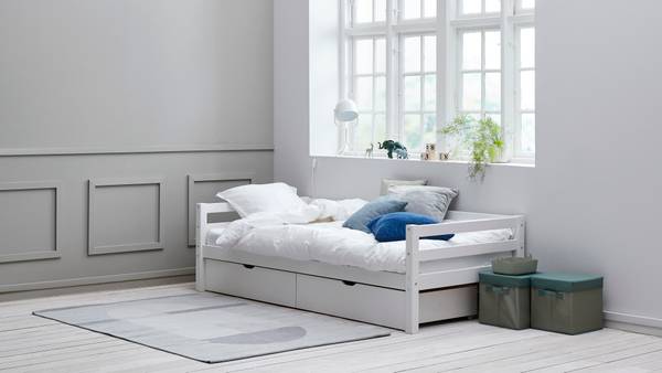 Lit simple enfant Actim Blanc - Pin - 98 x 60 x 208 cm