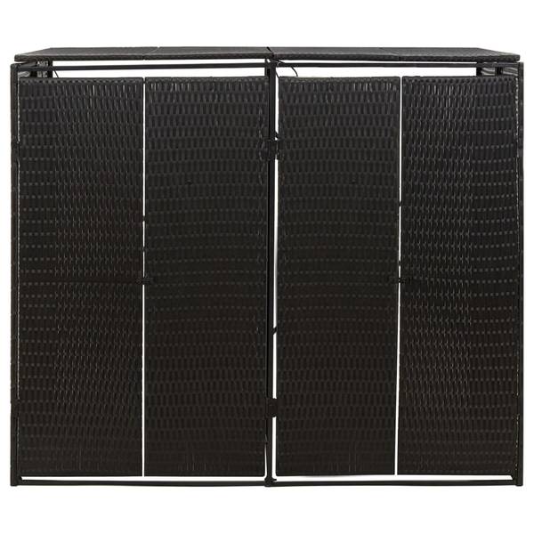 Mülltonnenbox 3029011 Schwarz - Breite: 140 cm