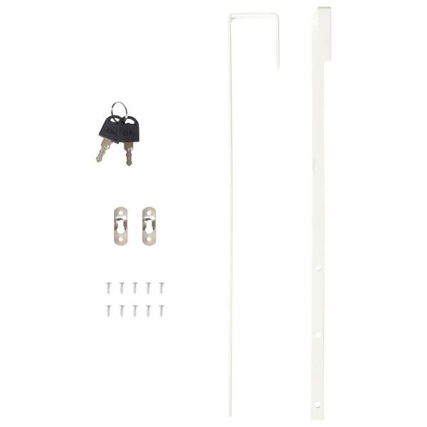 Schmuckschrank mit Spiegel 3028737 Weiß - Holzwerkstoff - 37 x 67 x 10 cm
