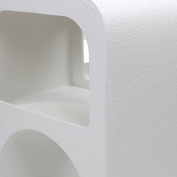 Seraphina Blanc - Bois manufacturé - 42 x 56 x 30 cm
