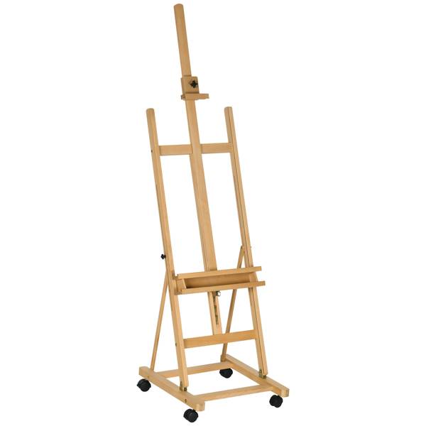 Staffelei 914-025V00ND Braun - Massivholz - 53 x 238 x 51 cm