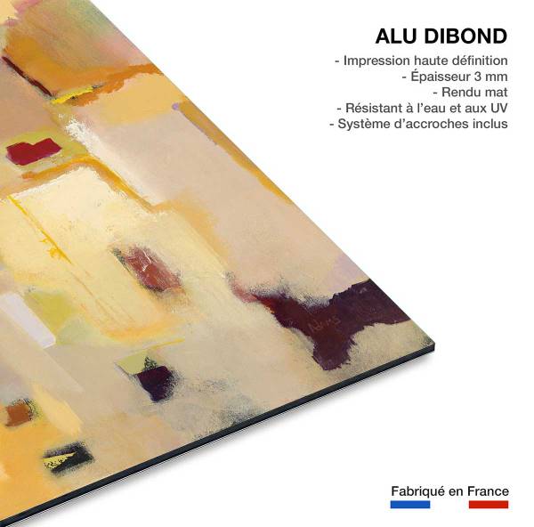 Tableau casa ocre Métal