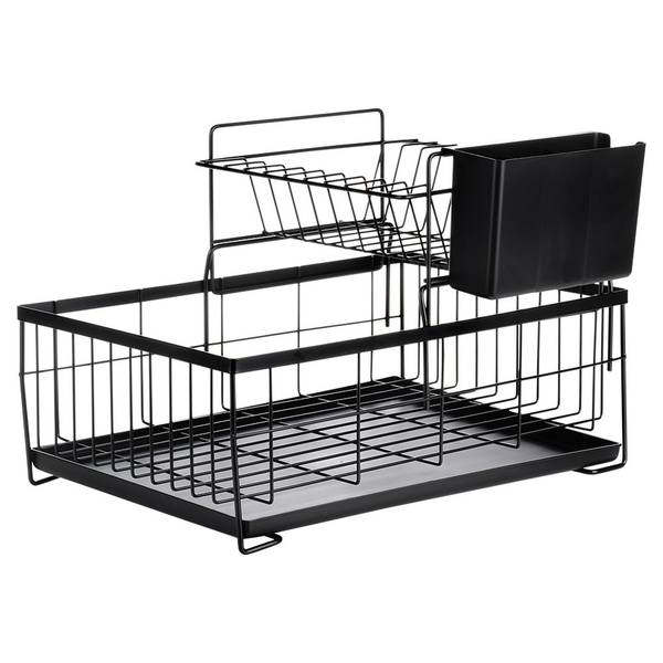 Abtropfgestell 229223 Schwarz - Metall - 28 x 28 x 42 cm