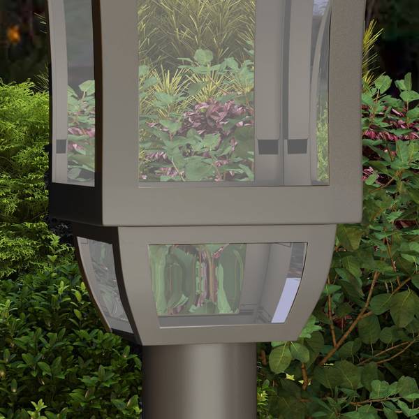 Solar Gartenlaterne B30-053V00BK Schwarz - ABS - Polycarbonat - 15 x 127 x 15 cm