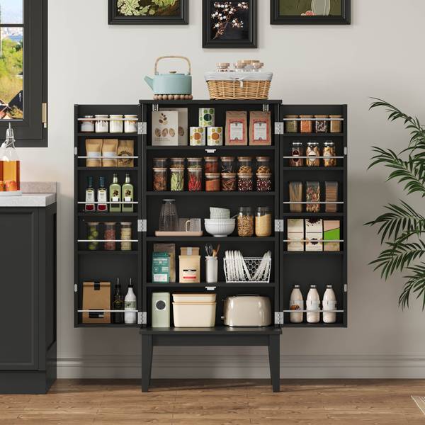 Buffetschrank WoodyLine Ⅴ Schwarz - Holzwerkstoff - 59 x 120 x 30 cm