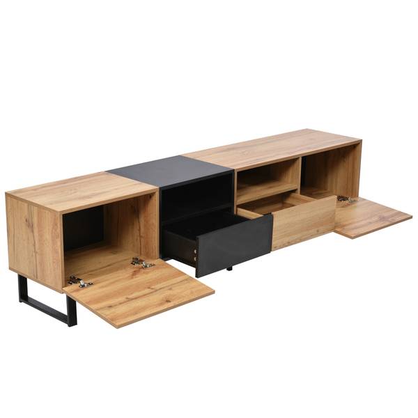 TV-Lowboard NaturEve Ⅱ Beige - Stahl - 190 x 48 x 38 cm