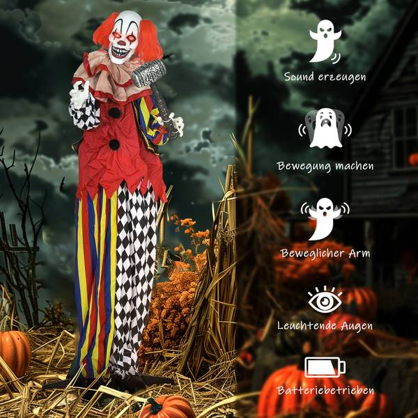 Halloween Dekoration 84J-102V00RD Metall - 18 x 173 x 90 cm