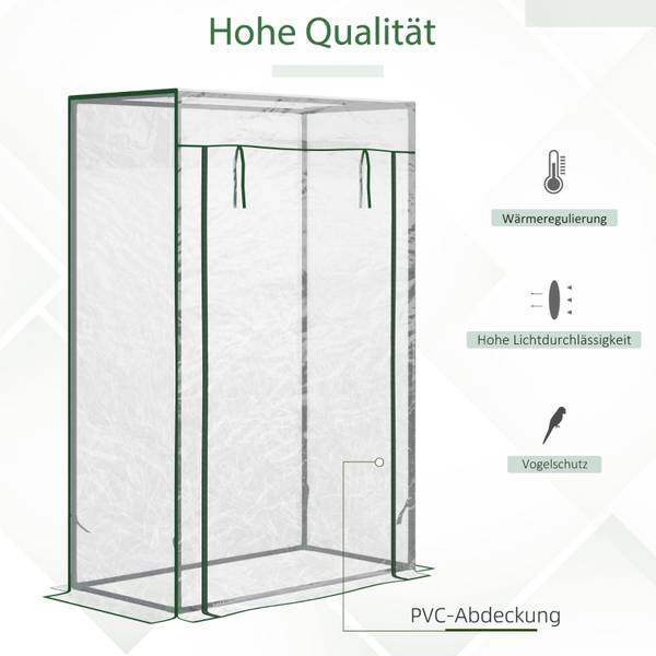 Gewächshaus CO204 Kunststoff - 50 x 150 x 100 cm