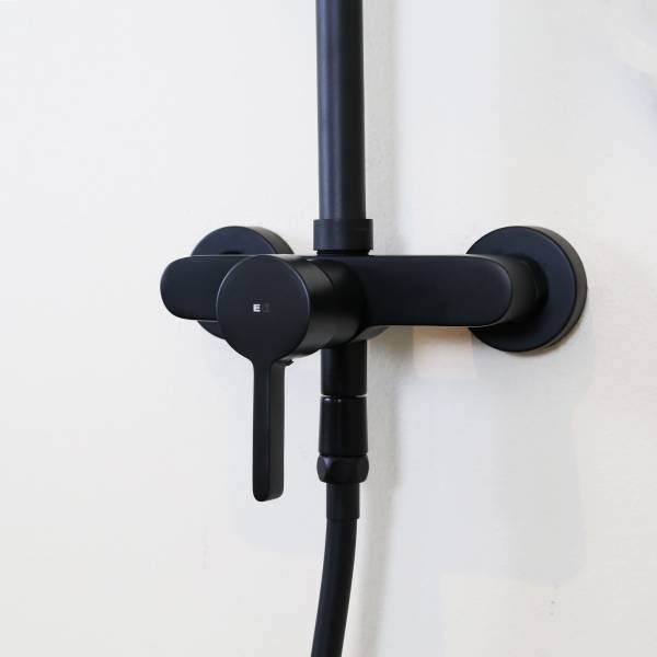 Colonne de douche Delice Noir - Métal - 20 x 98 x 34 cm