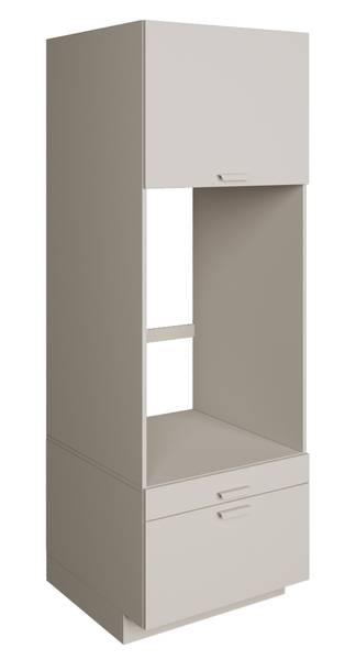Waschmaschinenschrank HOLV Grau - Holzwerkstoff - 68 x 200 x 66 cm