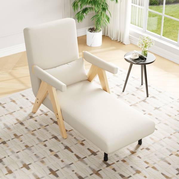 Schlafsessel LEINNatur Ⅰ Braun - Leinen - 60 x 87 x 64 cm