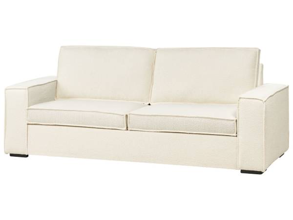 Sofa VUOKATTI 2-tlg Weiß - Naturfaser - 216 x 89 x 1 cm