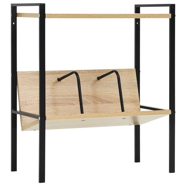 Bücherregal 3002406 Schwarz - Braun - Stahl - 28 x 59 x 52 cm
